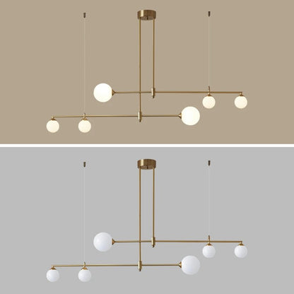 Nordic G9 gold chandelier Led Glass Ball