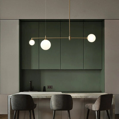 Nordic G9 gold chandelier Led Glass Ball