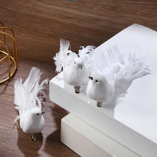 Artificial Pigeon Birds Fake Doves Simulation Feather