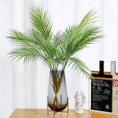 Artificial Palm Plants 90cm/35'' Fake Palm Leaves Bouquet Tropical